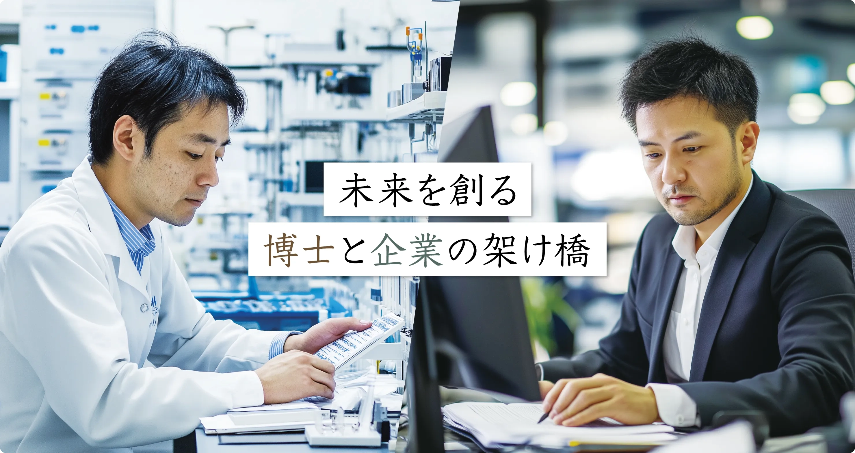 未来を創る 博士と企業の架け橋